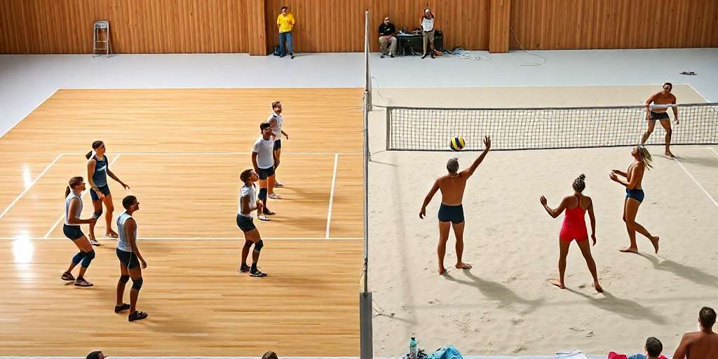 Diferencias voleibol de pista y voley playa: claves que debes conocer